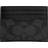 Coach Slim Id Card Case In Signature Canvas - Gunmetal/Charcoal/Black