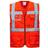 Portwest Berlin Hi-Vis Executive Vest - Red