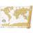 Luckies Scratch Map Scratch Card Classic Multicolored Wall Decoration