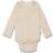 Petit Piao Striped Long Sleeve Bodysuit - Simple Taupe