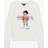 Polo Ralph Lauren Girl's Teddy Crew Neck Sweatshirt - White