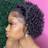 13X1 Short Curly Lace Front Wig 8 inch Natural Color