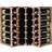 Caverack Corner 24 Bottles Burnt Pine Wine Rack