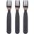 Filibabba Silicone Forks 3-pack Stone Grey