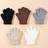 Shein Baby Kids Solid Color Winter Warm Gloves