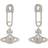 Vivienne Westwood Lucrece Earrings - Silver/Transparent