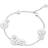Georg Jensen Daisy armbånd sølv og hvid emalje