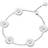 Georg Jensen Daisy armbånd sølv og hvid emalje