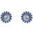 Georg Jensen Daisy Blå Örhängen - Blue