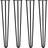 SkiSki legs Hairpin Black Table Leg 71cm 4pcs