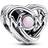 Pandora Openwork Mom & Heart Charm - Silver/Opal