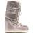 Moon Boot Icon Glance Satin Boots - Platinum