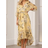 Yumi Kimono Midi Wrap Dress - Yellow