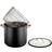 Modern House Black Copper med lokk 18 L 30 cm
