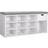 Vasagle Pull out Shelf White/Grey Skoställ 104x48cm