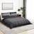 vidaXL Cotton Set Dark Grey 240x220 cm Duvet Cover Grey (240x220cm)