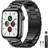 Pugo Top Breathable Stainless Steel Strap for Apple Watch 42/44/45/46/49mm Black