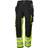 Helly Hansen 77471 ICU Hi Vis Construction Trousers - Yellow/Ebony