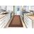 Smart Living Nonslip Greekey Gel Door Brown