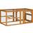 Pawhut Small Animal Coop with Perches Doors D51
