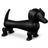 Kay Bojesen Dog Dark Stained Oak Figurine 11cm