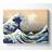 Wallart-Direct Hokusai A Big Wave Off Kanagawa Blue Wall Decor