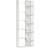 Homcom 6-Tier White Book Shelf 158cm