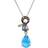 Le Vian Semi Precious Fashion Pendant - Silver/Diamonds/Peridot/Amethyst/Topaz