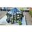 Scandic Greenhouse Mjølner 10m² 4mm Sort Aluminium Hærdet glas