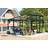 Scandic Greenhouse Modi 12.4m² 4mm Sort Aluminium Hærdet glas