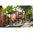 Scandic Greenhouse Modi 7.3m² 4mm Sort Aluminium Hærdet glas