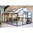 Scandic Greenhouse Idun 9.3m² 4mm Sort Aluminium Hærdet glas