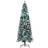 Homcom Prelit Pencil Artificial Slim Green Christmas Tree 213.4cm