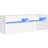 vidaXL Cabinet with LED Lights High Gloss White TV-bord 120x40cm