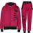 A2Z Kids Selfie Hoodie Sweatpant Zipper Joggers Set - Pink