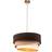 Euluna Devon Brown/Beige/Ecru/Gold Pendant Lamp 45cm