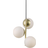 Nordlux Lilly Brass/Opal White Pendellampa ∅ 15cm
