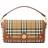 Burberry Small Note Check Crossbody Bag - Briar Brown