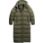 Superdry Long Ripstop Quilted Coat - Football Dark Moss Grid