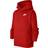 NIKE Older Kid's Sportswear Club Pullover Hoodie - University Red/White (BV3757-657)