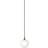 Muuto Rime Opal/Black Pendant Lamp ∅ 12cm