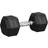 Homcom Rubber Hexagonal Dumbbells 12.5kg