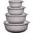 Mepal Cirqula Flat Nordic White Food Container 4pcs