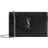 Saint Laurent Cassandra Quilted Envelope Wallet - Black