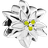 Pandora Edelweiss Flower Charm - Silver/White/Green