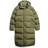 Superdry Hooded Longline Puffer Coat - Wild Khaki