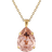 Caroline Svedbom Classic Drop Necklace - Gold/Vintage Rose