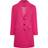 Yours Curve Midi Formal Coat Plus Size - Pink