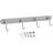 Intirilife Rack Wall Mount Silver Coat Hook 30cm