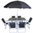 Kingfisher FS8PB Outdoor Lounge Set, 1 Table incl. 6 Chairs